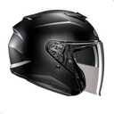 HJC i31 Solid Open Face Motorcycle Helmet, DOT Approved (Semi Flat Black, Large)