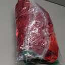 HuiSiFang Women's Homecoming Dress Bodycon Bubble Off Shoulder Solid Ruffle Dresses Sleeveless Pleated Tutu Mini Dress (3X-Large, Red)