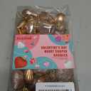 Elcoho 48 Pieces Valentine's Day Heart Shaped Baubles Hanging Heart Ornaments Valentines Tree Decorations for Valentines Day Ornaments Party Wedding Anniversary Decor, Rose Gold