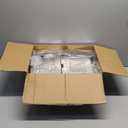 LemonRoad 4 Pack 5 Qt Stainless Steel Pasta Strainer Baskets Inserts Quarter Strainer Basket Skimmer with PVC Handles for 20 Qt. Pasta Cooker Pot for Boiling Noodle Blanching Vegetables Seafood