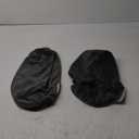 Remerry 2 Pcs 17 x 7 Inches Velvet Neck Roll Pillow Cover with Zipper, Soft Bolster Pillowcases for Cylindrical Pillow (Cover Only, Bolster Not Included) (Ash Black)