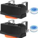 Water Trough Float Valve Livestock Stock Tank Float Valve for Water Tank of Pond Farm Livestock Cattle Goat Horse Pool,2PCS Automatic Control Waterer Level