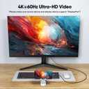 USB C 3.2 Gen 2 Cable 10ft, 4K@60Hz/ 20Gbps/ 100W Type C Video Display Monitor Cord, USBC High Speed Data Transfer/Fast Charging for Monitor HDTV Laptop Docking Station and More