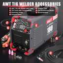 AWT LED Display 180A Cold TIG Welder with DC Pulse,5-in-1 TIG Welder