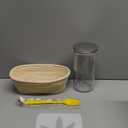 Sourdough Starter Kit, Sourdough Bread Baking Supplies, Round & Oval Banneton Bread Proofing Basket, Bread Sling, Starter Jar, Dough Whisk, Scrapers, Stencils & Bag, Complete Sourdough Kit Gifts