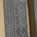 Bullnose Carpet Stair Treads, Stairs Carpet Non Slip 7 Pack, Stair Step Rugs 30"x9.5"x1.2", Soft, Reusable, Peel and Stick Stair Treads for Wooden Steps Indoor (Grey, Diamond Pattern)