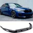 Front Lip Splitter Compatible with BMW 5 Series G30 LCI M Sport 20212023, Gloss Black, Fits for 530i 530e 540i M550i & xDrive Models WheelX