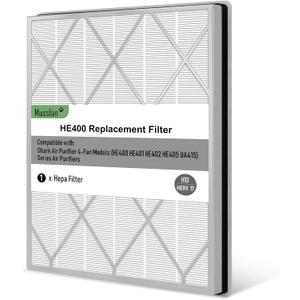 HE401 Replacement Filter for Shark Air Purifier 4 Fan Model, HE401 HE402 HE405 HE400 3-Stage Filtration System of H13 True HEPA and Pre-Filter (14.7" x 16.7" x 1.7")