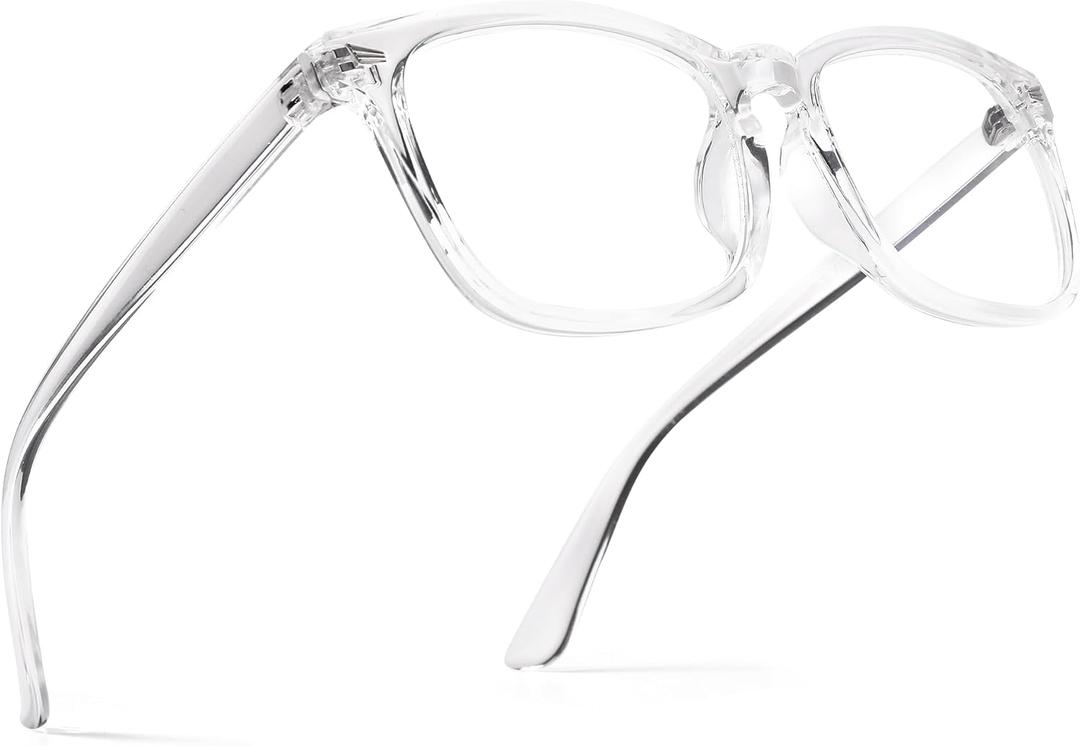 Pro Acme Non-prescription Glasses Clear Frame Glasses for Women Men (A1 | Transparent)