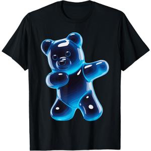 Funny Gummy Bear Art for Men Women Kids Candy Bears Gummies T-Shirt, S