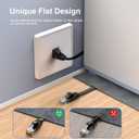 Cat 6 Ethernet Cable 3ft (6 Pack) (at a Cat5e Price but Higher Bandwidth) Flat Internet Network Cable - Cat6 Ethernet Patch Cable Short - Black Computer Cable with Snagless RJ45 Connectors