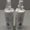 LG LT700P2 6-Month / 200 Gallon Refrigerator Replacement Water Filter, 2 Count (Pack of 1), White
