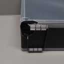 RISOU Sturdy Miniature Figure Storage Carrying Case for Standard Sized Figures - 128 Slot Miniature Figure Box Compatible with 40k,D&D and More.(CASE ONLY) (Black)