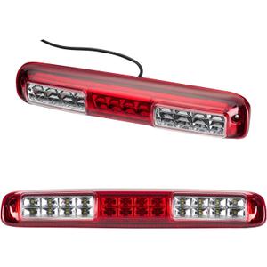 Third 3rd Brake Light, LED High Mount Stop Light for 1999-2007 Chevy Silverado GMC Sierra 1500 2500 3500 HD Classic, Rear Center Cab Roof Tail Cargo Lamp, Red Lens