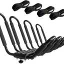 Kayak Roof Rack, 2 Pair J-Bar Roof Rack with 4 Ropes. Heavy Duty Kayak Roof Carrier for Your Canoe SUV and Trucks