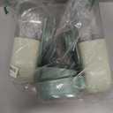 Hanging Automatic Food and Water Dispenser, Gravity Rabbit Feeder Set, Cage Cat and Bunny Food Bowl (Cage Grid Spacing Over 1.2'') (Green)