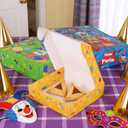 24 Pcs Purim Hamentaschen Cookies Box Shortbread Gift Boxes Basket Happy Purim Boxes for Event Home School Office Mom Dad Friends Gift Box Jewish Party Decorations