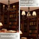 Small Lamp Shade Chandelier Shades Set of 3Fabric Lampshade for Wall LampChandelier ShadesSmall Table LampsFor Cutting Edge Bulbs, Clip-on Fitter Lampshade3" X 6" X 5"