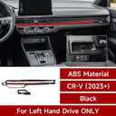 Car Dashboard A/C Air Outlet Vent Decals for 2023 2024 2025 2026 Honda CR-V Accessories CRV ABS Carbon Fiber Stickers, Black Red
