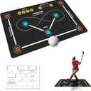 (59 * 35.4IN) Field Hockey Training mat | Indoor/Outdoor Field Hockey Equipment for All Ages,Anti-Slip and Quiet Surface,The Best Gift for Field Hockey Training Enthusiasts