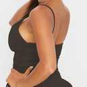 Women's Sexy One Piece Bathing Suit Tummy Control Swimsuit (Dark Gray, L)
