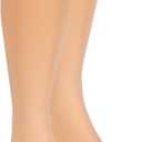 NuVein Medical Compression Stockings, 30-40 mmHg Support, Women & Men Knee Length, Open Toe, Beige, 2X-Large
