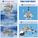 Leopmase RC Plane 4 Channel Remote Control Airplane - F-22 RC Airplane for Beginners Adult with Xpilot Stabilization System & Aerobatic, Two Batteries - Remote Control Plane Gift for Kids