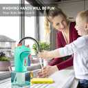 Automatic Soap Dispenser, Cute Touchless Foaming Soap Dispenser, IPX6 Waterproof, 2 Levels Foam Adjustable, Smart Hand Dispenser for Bathroom Kitchen 8.7oz/250ml (Dinosaur)