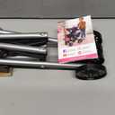 Bayer Design Doll Stroller - Foldable Buggy with Bag & Belt, Grey Pink, 18 inches