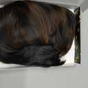 Short Curly Wigs for Black Women Pixie Cut Wig for Womens Short Hair Black Wig with Bangs Natural Wavy Synthetic Wigs for Black Women (Black mixed brown)