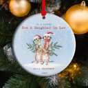 to a Lovely Son and Daughter in Law Christmas Ornament 2025, Xmas Keepsake Gifts for Daughter-in-Law (C18)