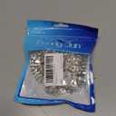 PEARLY JUN 1 Yard Rhinestone Trim Chain Sliver Applique Stringing Ribbon DIY Jewelry Wedding Party Bracelets Craft Bridal Bouquets Embellishment Accessories (ML057-silver)