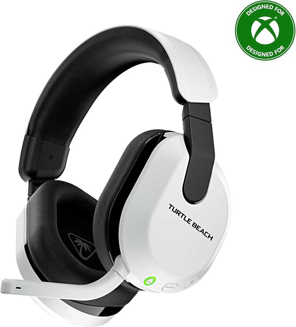 Turtle Beach Stealth 600 Wireless Multiplatform Amplified Gaming Headset for Xbox Series X|S, Xbox One, PC, PS5, PS4, & Mobile Bluetooth, 80-Hr Battery, Noise-Cancelling Mic White