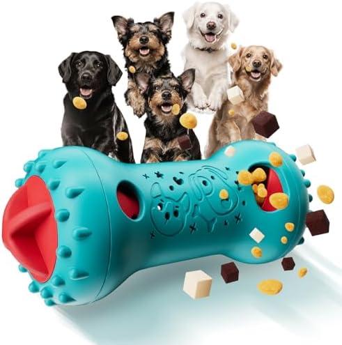 knitly Interactive Dog Toys, Adjustable Treat Dispensing Toy to Keep Them Busy, Dog Enrichment for Brain Stimulation & Cognitive for Puppy Puzzle to Reduce Boredom-Ideal Gift for All Dogs(Rigid Nylon)