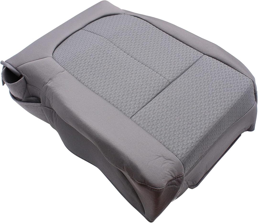 MOTOKU Grey Driver Side Bottom Replacement Cloth Seat Cover for Ford F150 2011-2014