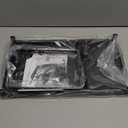 Expandable Cabinet Shelf Organizer Storage Spice Rack Shelves for Kitchen Stackable Adjustable Pantry Cupboard Bathroom Countertop Desktop(1Pack/Black/Large) (LARGE:10.24"Dx16.6"~26.5"Wx6.1"/7.5'H)