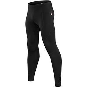qualidyne Men's Cycling Pants 4D Padded Bike Pants Road Biking Tights Bicycle Pants, Medium, Black 