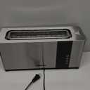Mueller UltraToast Full Stainless Steel Toaster 2 Slice, Long Extra-Wide Slots with Removable Tray, Cancel/Defrost/Reheat Functions, 6 Browning Levels with LED Display, Housewarming Gifts New Home