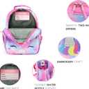 mibasies Toddler Backpack for Girls 2-4: Cute Kids Backpacks for Girls - Preschool Kindergarten Backpack - Unicorn Bangs