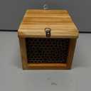 Mason Bee House - Wax Coated Bee Hotel for the Garden, Natural Handmade Wooden Insect Hotel, Mason Bee Home for Outdoors, Attracts Peaceful Bee Pollinators to Your Garden