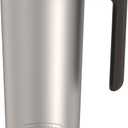 THERMOS ALTA SERIES Stainless Steel Mug 18 Ounce, Matte Steel/Espresso Black
