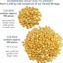 Flat Glass Marbles for Vases Gold Glass Gems Beads Pebbles Vase Filler (5 LBS, Approx. 540 PCS)