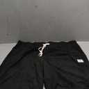 PLEPAN Men's Corduroy Shorts Casual 7 Inch Inseam Elastic Waist Drawstring Summer Beach Short, Black 3XL 