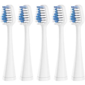 Replacements Toothbrush Heads for Waterpik Complete Care 5.0/9.0 (WP-861/CC-01), STRB-5WW, Pack of 5, White
