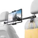 JOYROOM iPad Tablet Holder for Car Backseat, [Extension Arm] iPad Car Holder Back Seat,Tablet Mount for iPad Pro, Air, Mini, Galaxy Tab, Kindle Fire HD, Switch OLED, 4.7-13" Devices