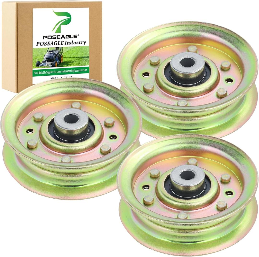 3 Pack 532165888 Idler Pulley Replaces 532131494 597025001 532173437 532173438 532155191 Craftsman 131494 165888 173438 155191 for Craftsman 42" LT1000 Husqvarna YTH18542 Mowers