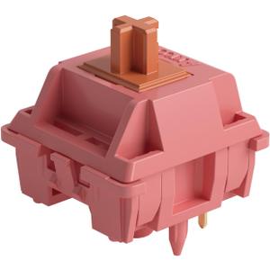 Akko Rosewood Keyboard Switch for Mechanical Gaming Keyboard, 5-Pin 40gf Linear Pre-Lubed Switches (45pcs)