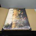 KISSFOX Vintage Framed Wall Art Moody Forest Lake Canvas Art Prints Rustic Farmhouse Fall Landscape Pictures Wall Decor Cottagecore Antique Paintings Artwork For Kitchen Bedroom Living Room Bathroom, Size 36x24