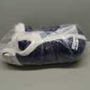 Electric Heated Blanket Full Size 72"x84" - Dual-Sided with Microplush & Sherpa Fabric, 4 Heat Settings & 10 Hours Auto Off, Machine Washable - Dark Blue (07-dark Bule)