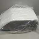 Ruqmuis Leg Elevation Pillow for After Surgery, 8inch Foam Leg Elevating Pillow for Swelling and Blood Circulation, Leg Wedge Pillow for Sleeping, Knee Pillow for Knee Hip Ankle Pain Relief, White